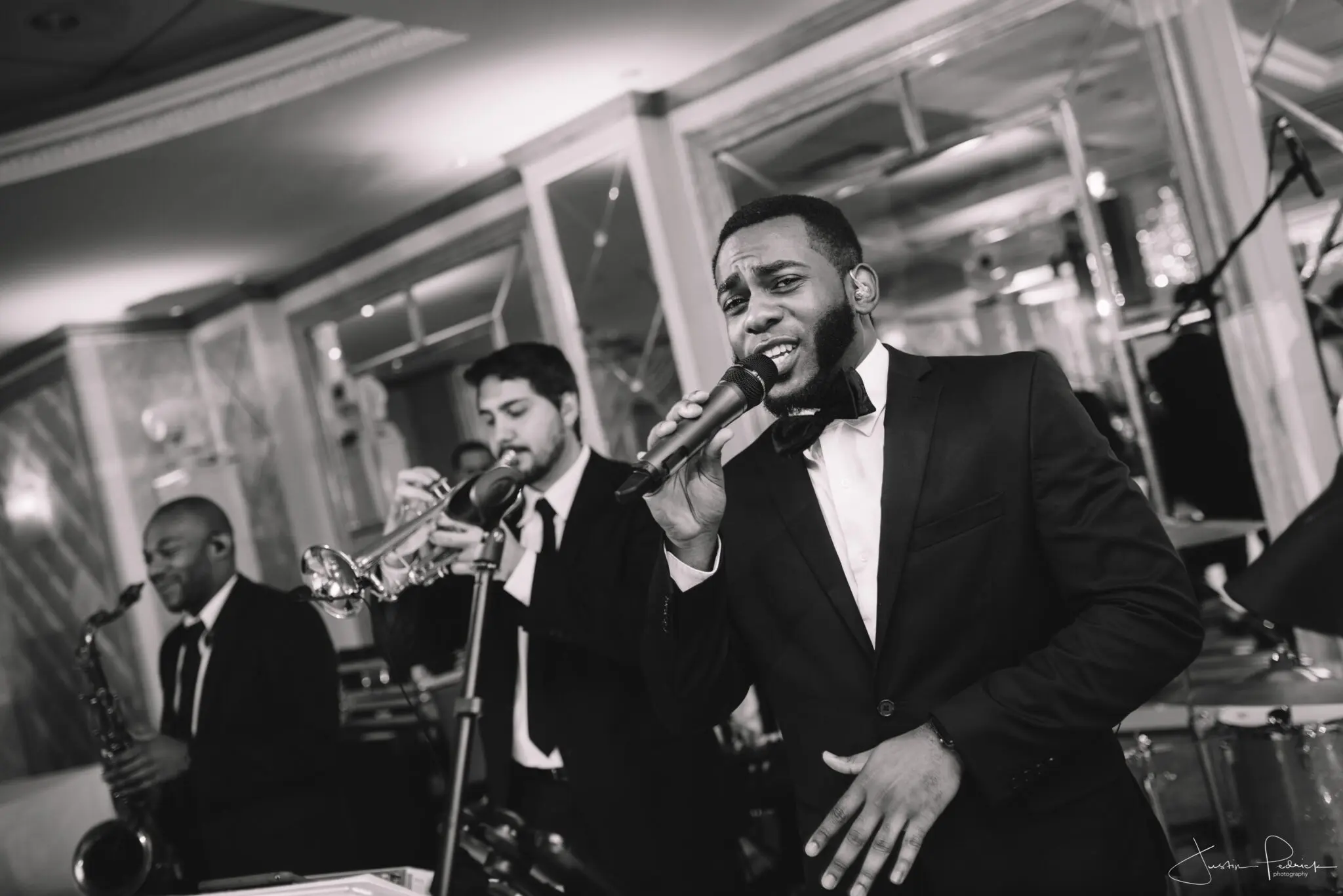 Jazz Quintet with Male Vocalist Performing