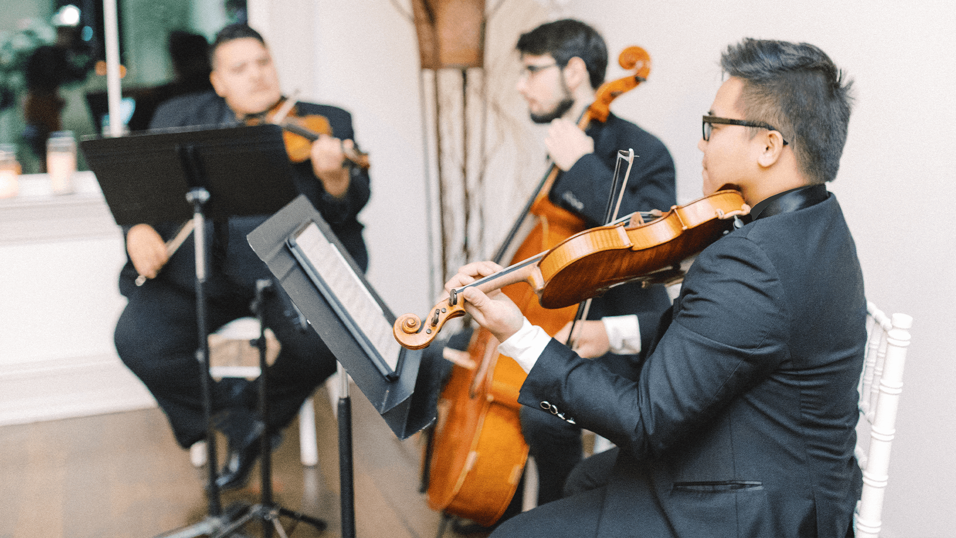 String Trio playing | Elegant Music Group