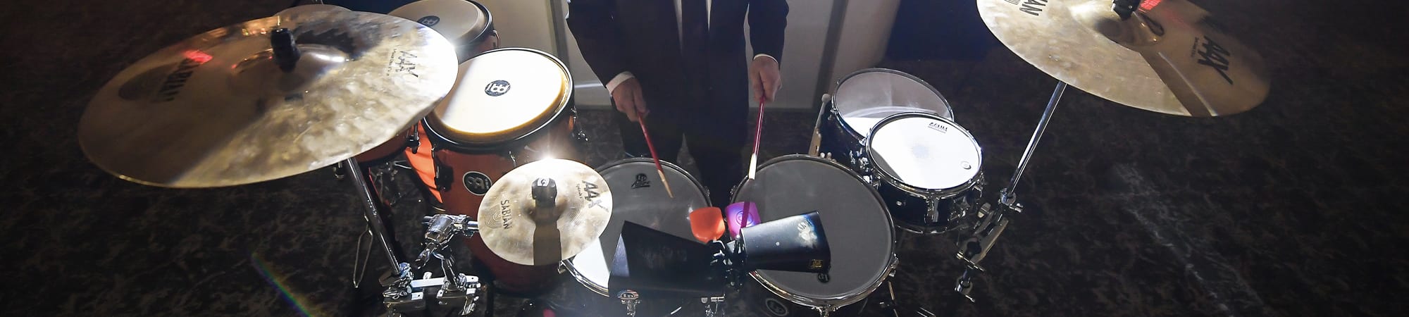 Percussionist playing at a wedding | Elegant Music Group