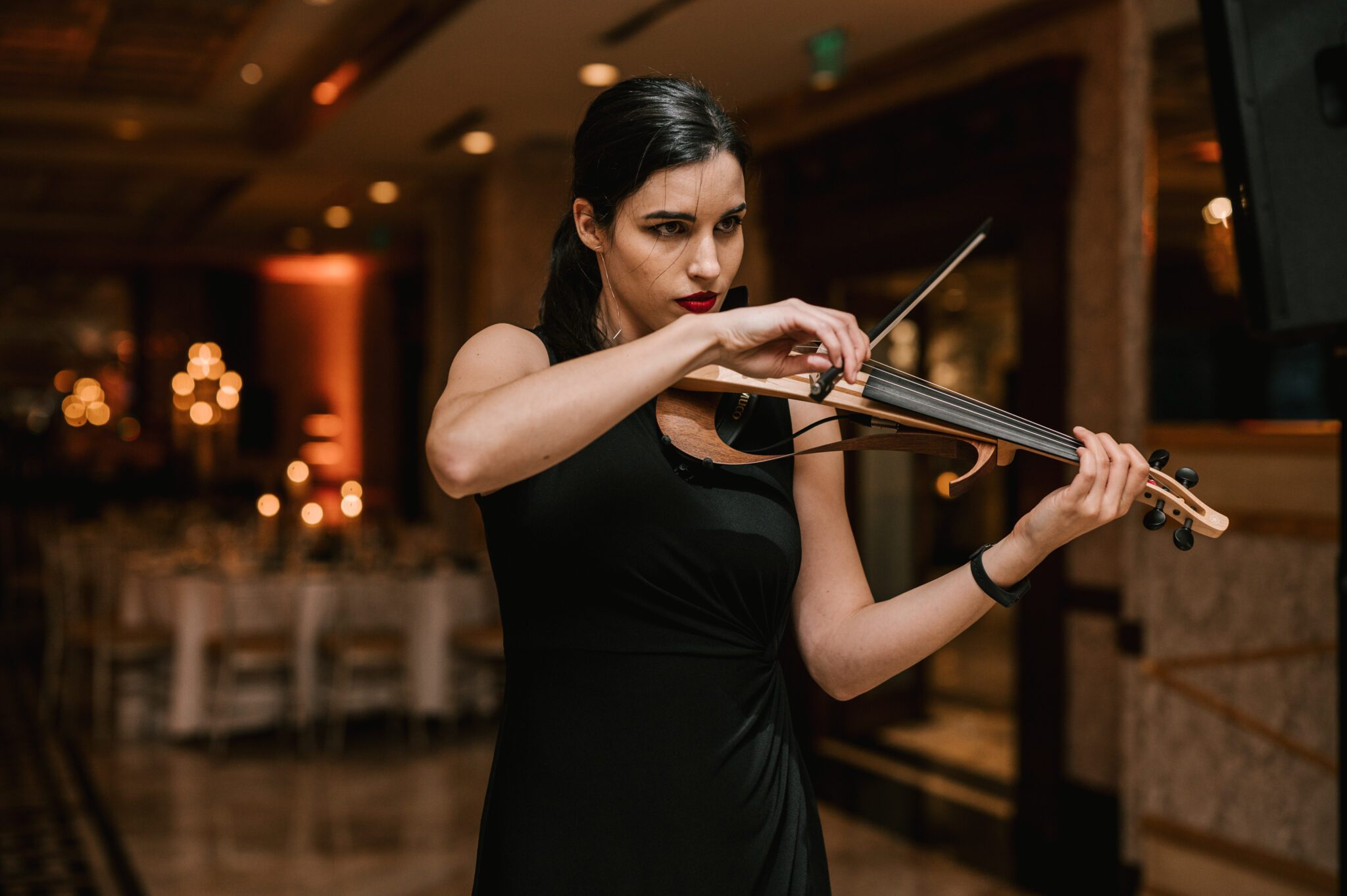The Electric Violin and DJ Hybrid: EMG’s Most Visually Striking Wedding Add-On headshot